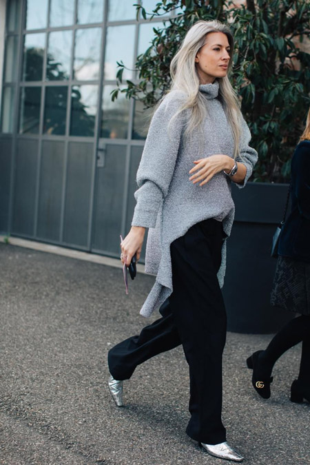 Уличная мода с улиц Милана во время недели моды осень/зима 2017