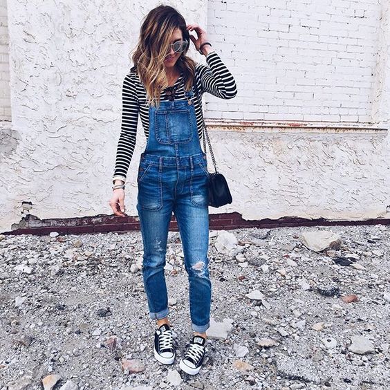 Джинсовый комбинезон женский, фото. Кому идет, чем дополнить лук