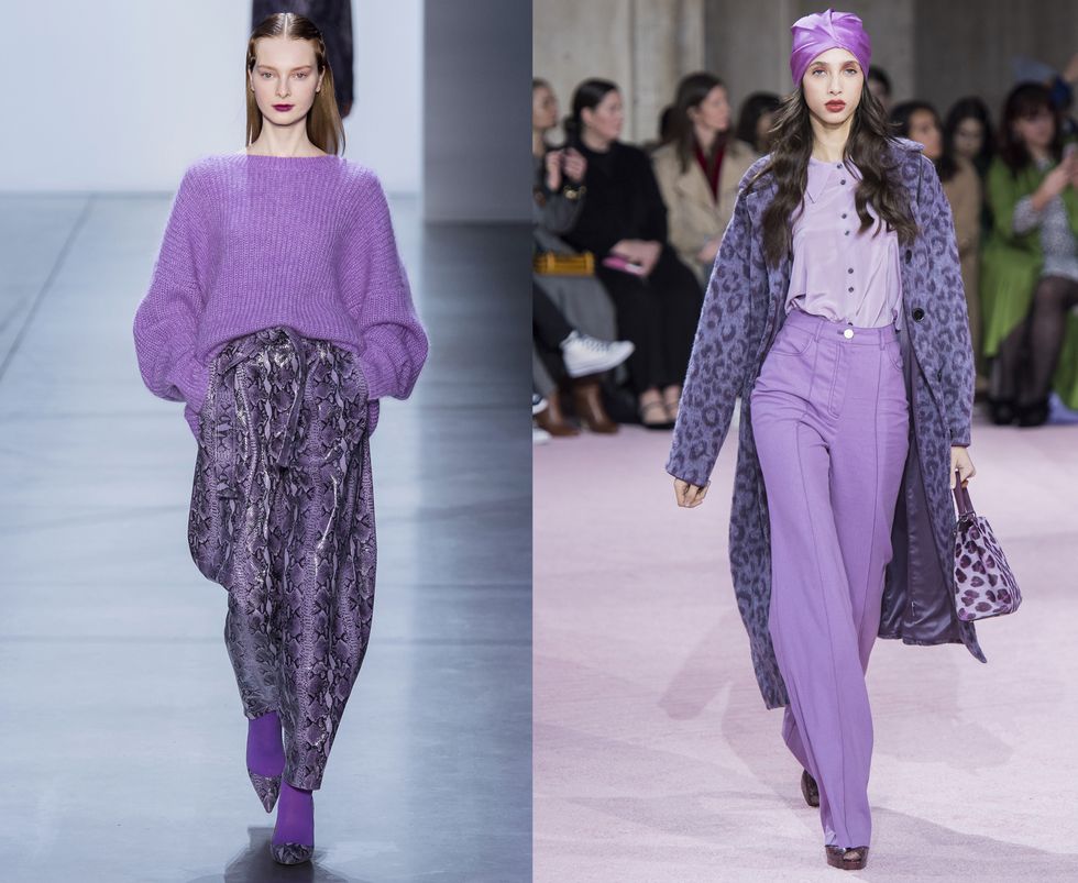 Модный оттенок сезона осень 2019лиловый. Как использовать в своем образе